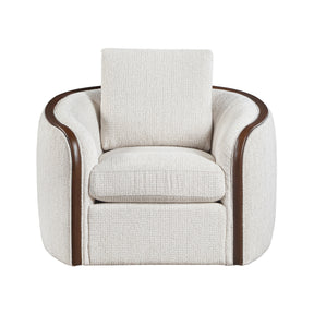 Loom Beige Swivel Chair by Homelegance at Eve Furniture