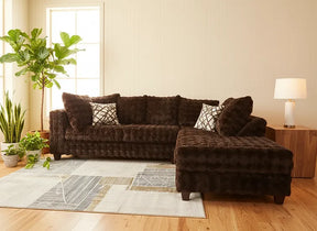 Mamba Chocolate Right Arm Facing (RAF) Sectional by New Era Innovations at Eve Furniture