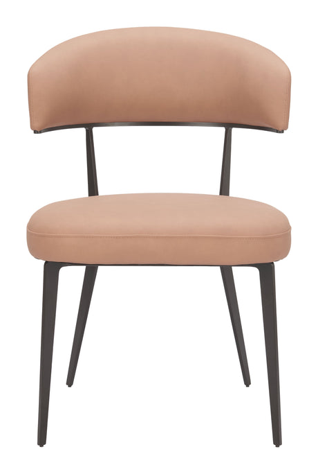 Loom Tan Dining Chair (Set of 2) by Zuomod at Eve Furniture