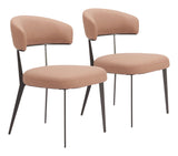 Loom Tan Dining Chair (Set of 2) by Zuomod at Eve Furniture