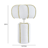 Looma Cotton Mache Table Lamp by TOV Furniture at Eve Furniture