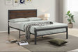 Looma Grey Metal Full Platform Bed by Happy Homes at Eve Furniture