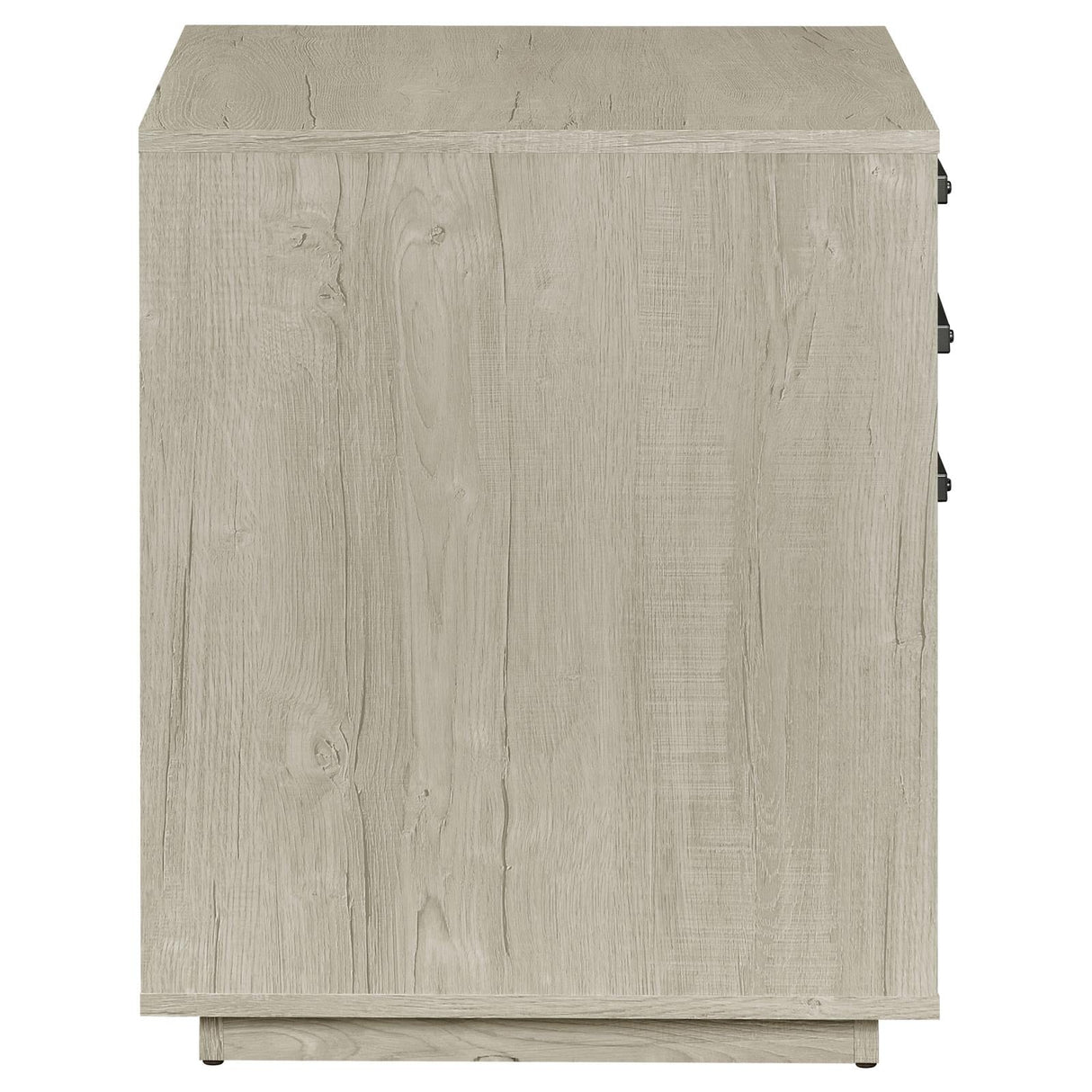 Loomis 3-Drawer Square File Cabinet Whitewashed Gray