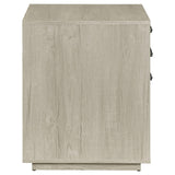 Loomis 3-Drawer Square File Cabinet Whitewashed Gray