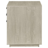 Loomis 3-Drawer Square File Cabinet Whitewashed Gray