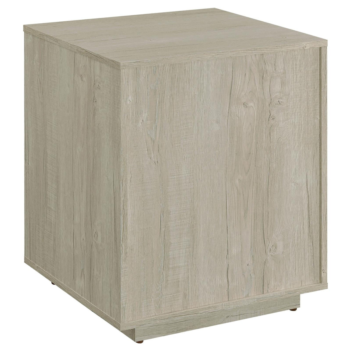 Loomis 3-Drawer Square File Cabinet Whitewashed Gray