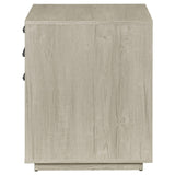 Loomis Whitewashed Gray 3-Drawer Square File Cabinet by Coaster at Eve Furniture