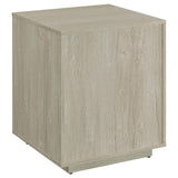 Loomis Whitewashed Gray 3-Drawer Square File Cabinet by Coaster at Eve Furniture