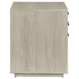Loomis Whitewashed Gray 3-Drawer Square File Cabinet by Coaster at Eve Furniture
