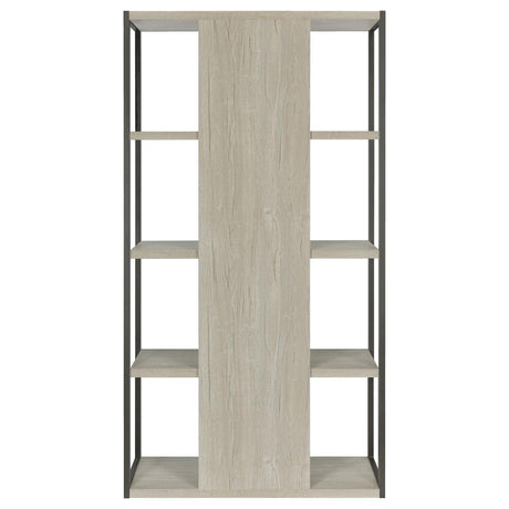 Loomis Whitewashed Gray 4-Shelf Bookcase by Coaster at Eve Furniture