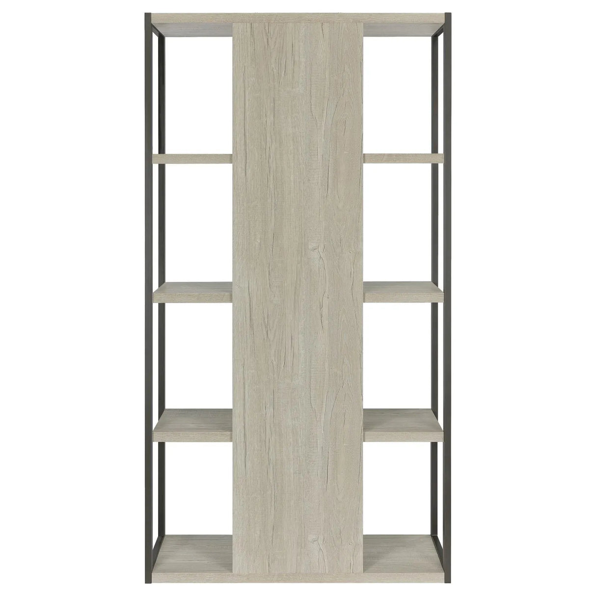 Loomis Whitewashed Gray 4-Shelf Bookcase by Coaster at Eve Furniture