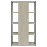 Loomis Whitewashed Gray 4-Shelf Bookcase by Coaster at Eve Furniture