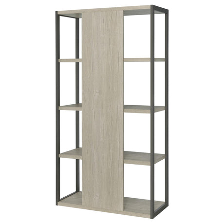 Loomis Whitewashed Gray 4-Shelf Bookcase by Coaster at Eve Furniture