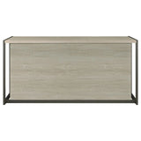 Loomis Whitewashed Gray/Gunmetal 4-Drawer Rectangular Office Desk by Coaster at Eve Furniture