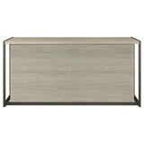 Loomis Whitewashed Gray/Gunmetal 4-Drawer Rectangular Office Desk by Coaster at Eve Furniture