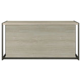 Loomis Whitewashed Gray/Gunmetal 4-Drawer Rectangular Office Desk by Coaster at Eve Furniture