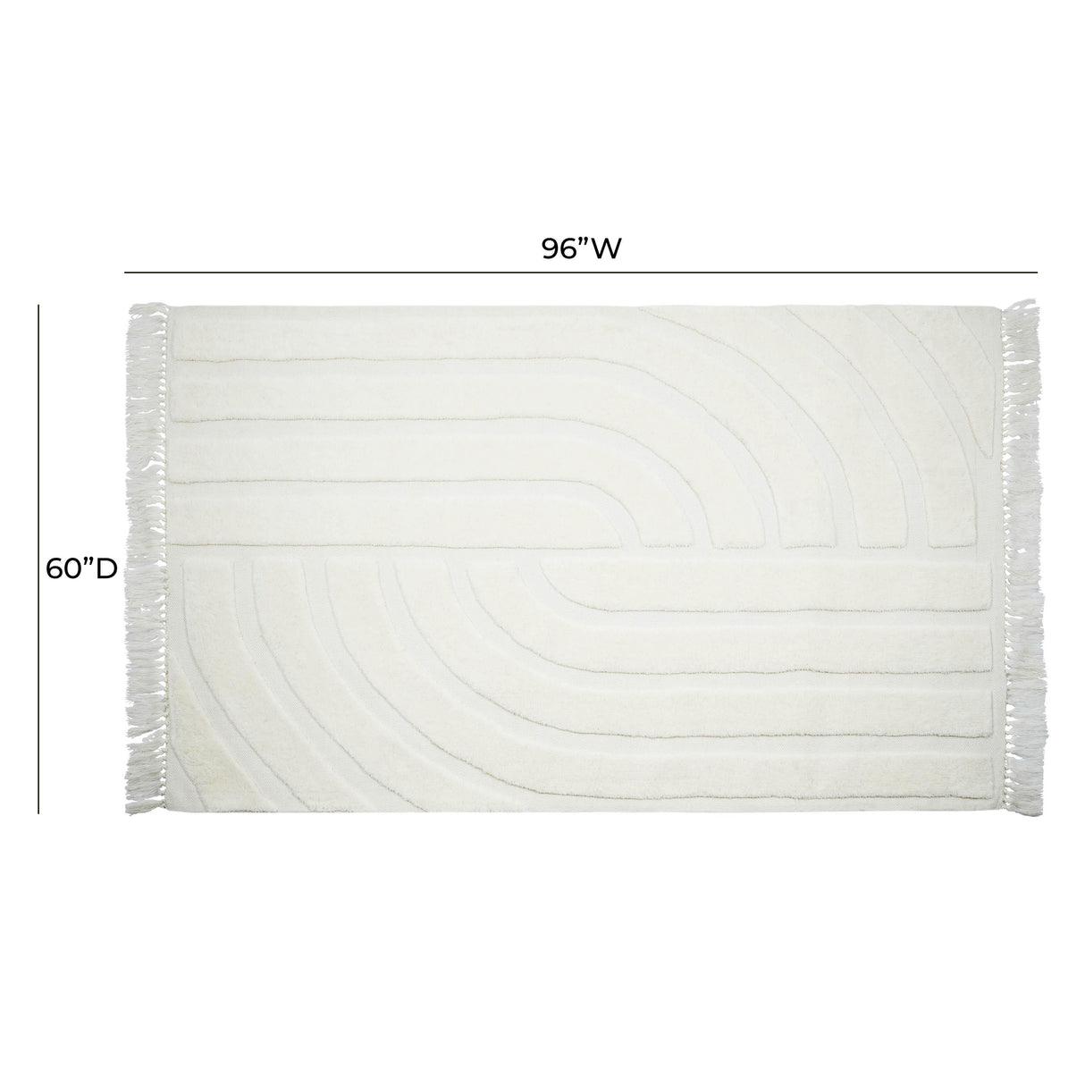 Loop White Area Rug by TOV Furniture at Eve Furniture