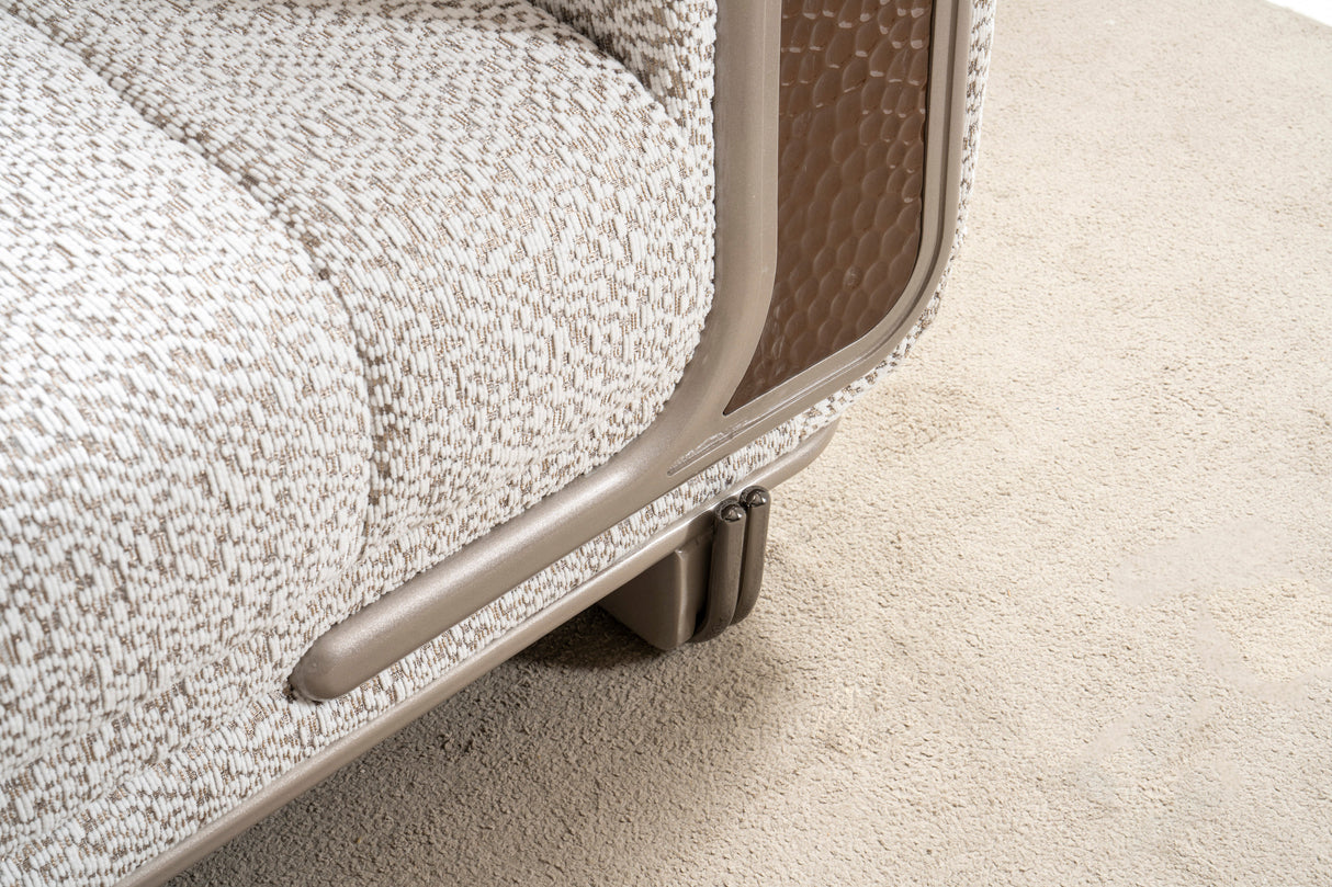 Lora White Living Room Set