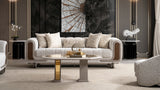 Lora White Living Room Set