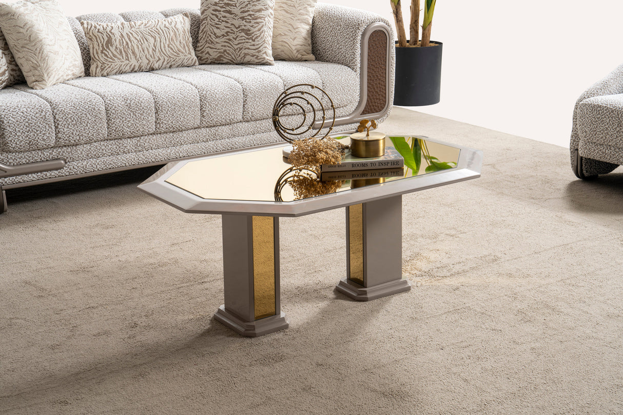 Lora White Living Room Set