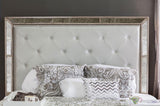 Loraine Champagne Tufted Queen Panel Bed by Furniture of America at Eve Furniture