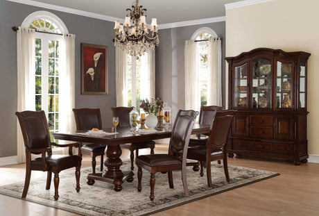 Lordsburg Brown Chery Extendable Dining Set by Homelegance at Eve Furniture