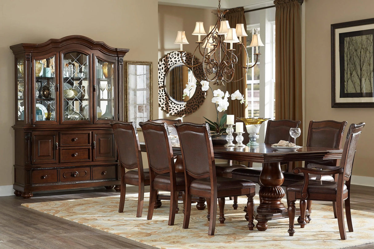 Lordsburg Brown Chery Extendable Dining Table by Homelegance at Eve Furniture