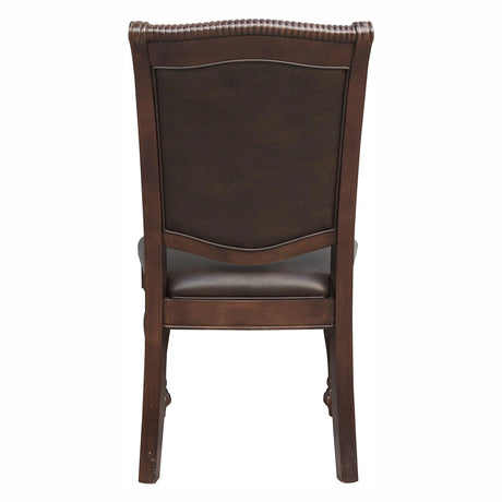 Lordsburg Brown Chery Round Dining Set by Homelegance at Eve Furniture