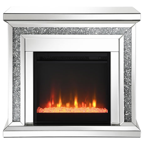 Lorelai Rectangular Freestanding Fireplace Mirror by Coaster at Eve Furniture