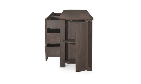 Loren 6 Drawer Dresser Dark Brown by Moe's Home at Eve Furniture