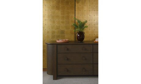 Loren 6 Drawer Dresser Dark Brown by Moe's Home at Eve Furniture