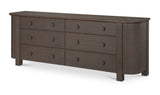 Loren 6 Drawer Dresser Dark Brown by Moe's Home at Eve Furniture
