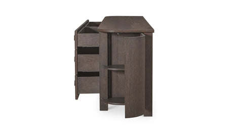 Loren 6 Drawer Dresser Dark Brown by Moe's Home at Eve Furniture