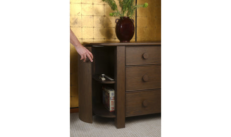 Loren 6 Drawer Dresser Dark Brown by Moe's Home at Eve Furniture