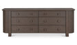 Loren 6 Drawer Dresser Dark Brown by Moe's Home at Eve Furniture