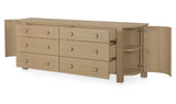 Loren 6 Drawer Dresser Natural by Moe's Home at Eve Furniture