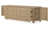 Loren 6 Drawer Dresser Natural by Moe's Home at Eve Furniture