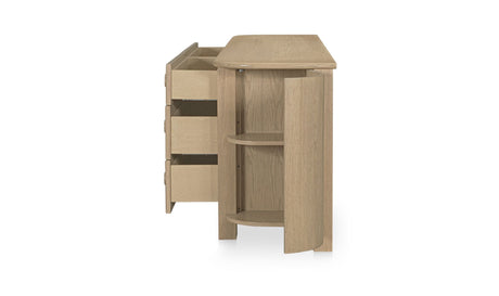 Loren 6 Drawer Dresser Natural by Moe's Home at Eve Furniture