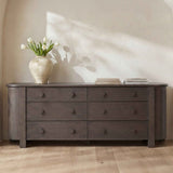 Loren Dark Brown 6 Drawer Dresser by Moe's Home at Eve Furniture