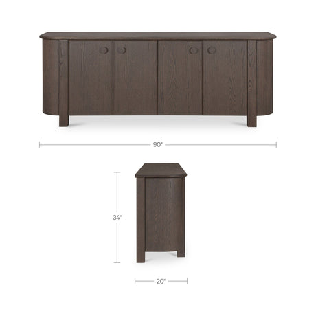 Loren Dark Brown Sideboard by MOES at Eve Furniture