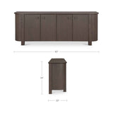 Loren Dark Brown Sideboard by Moe's Home at Eve Furniture