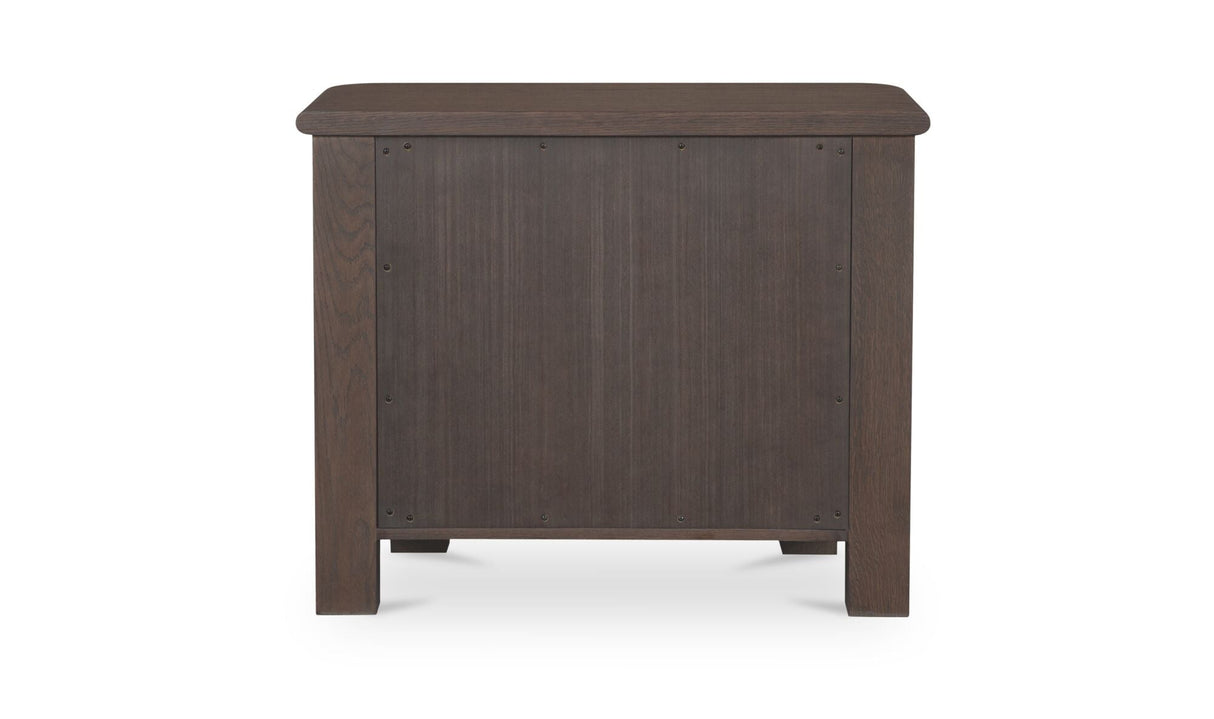 Loren Large Nightstand Dark Brown by Moe's Home at Eve Furniture