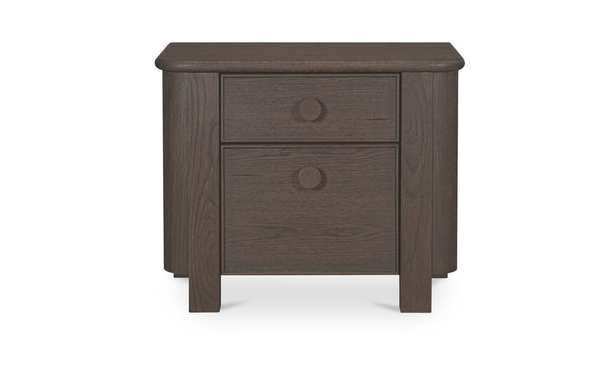 Loren Large Nightstand Dark Brown by Moe's Home at Eve Furniture