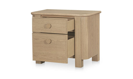 Loren Large Nightstand Natural by Moe's Home at Eve Furniture