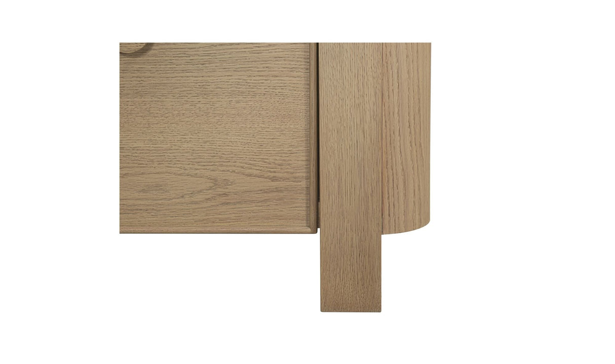 Loren Large Nightstand Natural by Moe's Home at Eve Furniture