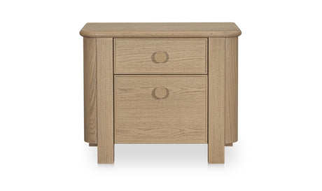 Loren Large Nightstand Natural by Moe's Home at Eve Furniture