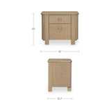 Loren Natural Large Nightstand by Moe's Home at Eve Furniture