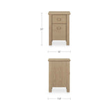 Loren Natural Small Nightstand by Moe's Home at Eve Furniture
