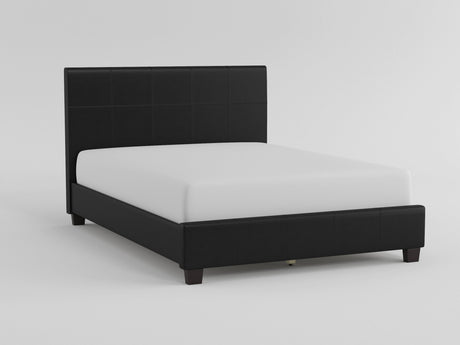 Lorenzi Black California King Upholstered Platform Bed by Homelegance at Eve Furniture