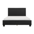 Lorenzi Black California King Upholstered Platform Bed by Homelegance at Eve Furniture